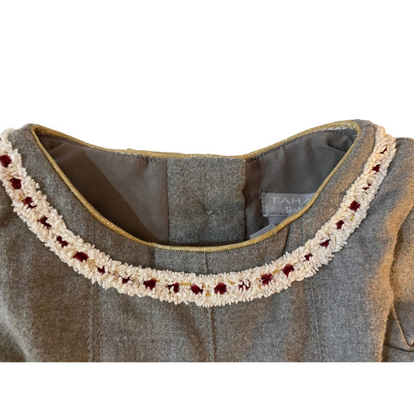 Girls TAHARI Baby Dress 3-6M Gray - Picture 3 of 7